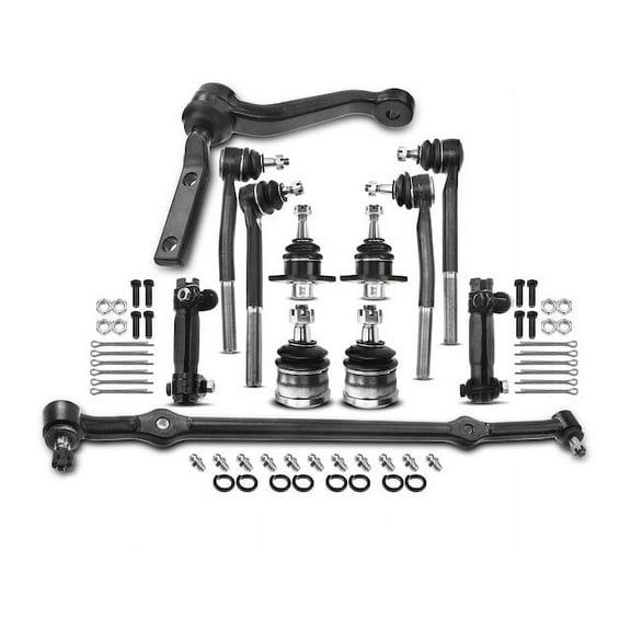Ball Joint and Tie Rod End Kit 12 - Compatible with 1978 - 1996 Chevy Caprice 1979 1980 1981 1982 1983 1984 1985 1986 1987 1988 1989 1990 1991 1992 1993 1994 1995