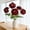 Red, variant on YIMWNYI 3 Headed Artificial Peony Bouquet, Realistic Faux Flowers, Home Decoration, Elegant Gift Idea, Lifesize Imitation Floral Arrangement, Maintenance-Free Decor