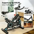 thumbnail image 6 of Lnow Professional Adjustable Stationary Exercise Bike Indoor Cycling Bike for Home Workout Cardio 350 lb Blue, 6 of 9