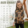 thumbnail image 6 of Xoenoiee Highland Cattle Sunflower Print Fleece Outerwear Vests for Girls, Big Little Kids Sleeveless Zipper Coat Jacket Winter Spring Fall Warm Fleece Vest with Pockets, 5-6 Years, 6 of 7