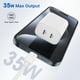thumbnail image 2 of Bloque de cargador rápido de pared USB C de 35 W y 2 puertos para iPhone iPad, 2 of 7