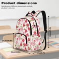 thumbnail image 7 of SEANATIVE Kids' School Backpack 17 Inch Large Capacity School Bag Book Bag Adjustable Shoulder Straps Casual Daypack for Elementary Middle School Boys Girls, Flower Pink Red, 7 of 7