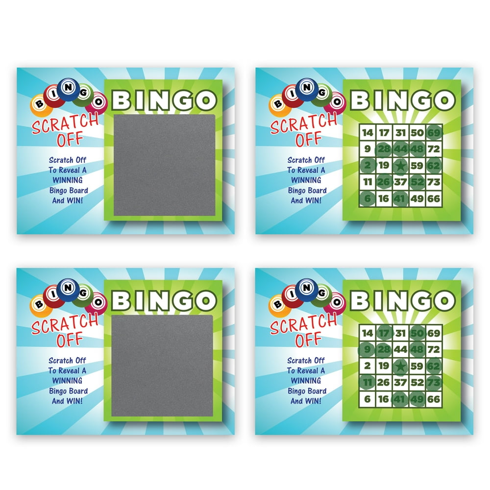 BINGO Scratch Off Game Card 25 Cards (1 Winner)