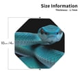 thumbnail image 2 of Disketp Blue Viper Snake1 Funny Coasters,4 Pcs Leather Coasters with Holder, Perfect Housewarming Hostess Gifts,Protect Furniture from Water Marks Scratch and Damage-Octagon, 2 of 6