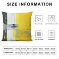 thumbnail image 5 of Creowell  Grey and Yellow Throw Pillow Cover,Decorative Square Accent Pillow Case&nbsp;Pillowcases for Couch Bed Car Living Room, 5 of 5