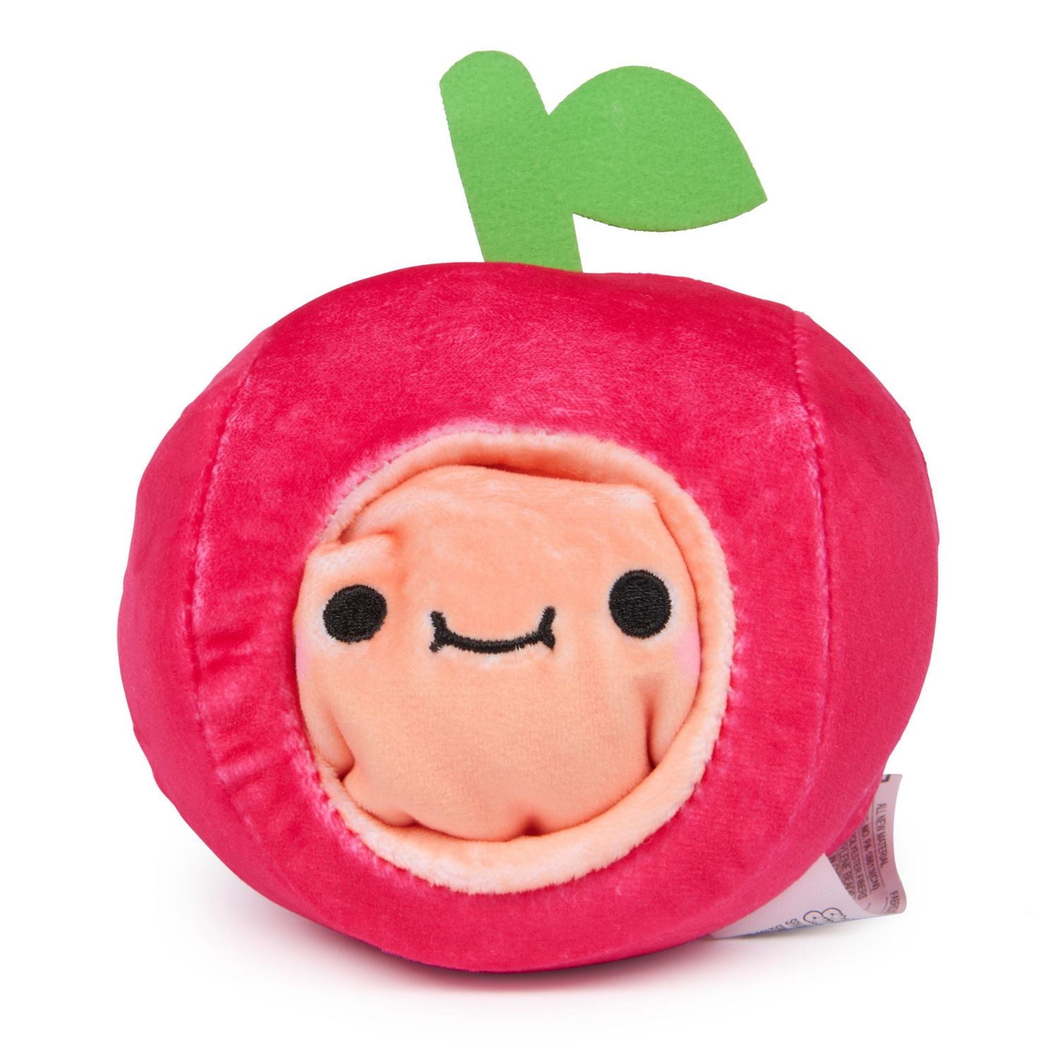 Cheeky Chonks Cheeky Cherry Reversible Plush, Food Plushies, Cherry Pie Plush, Dessert Stuffed Animal Plush Toy for Ages 3 and Up, Red, 4.5”