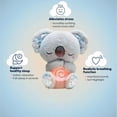 thumbnail image 3 of SLGHLSAHG Breathing Stuffed Animal Koala Stuffed Animal Sleeping Otter Plush Breathing for Sleeping with Sensory Details Music Lights Rhythmic Breathing Motion A12564, 3 of 7