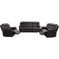 thumbnail image 1 of Recliner Sofa for Living Room Set Reclining Couch Sofa Chair PU Leather Loveseat 3 Seater Home Theater Seating Motion Home Furniture Manual Recliner, 1 of 7