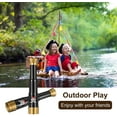 thumbnail image 6 of 2 Pieces Plastic Pirate Telescope Toy Portable Adjustable Mini Retro Telescope Mini Plastic Pirate Captain Monocular Telescopes Toy for Party Favor Supplies, Bronze and Black, 6 of 7