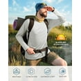 thumbnail image 3 of Roadbox Mens UPF 50+ UV Sun Protection Shirts Outdoor Long Sleeve SPF Rash Guard for Fishing Hiking Swimming Running, 3 of 5