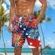 thumbnail image 2 of Pantalones Cortos Casuales para Hombre Imprimir con Bolsillos Pantalones de Playa de Cintura Elástica, Pantalones Cortos de Cintura Elástica para Hombre, 2 of 5