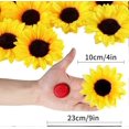 thumbnail image 2 of 40 Pcs Silk Fake Sunflower Heads with Stems for DIY Decor 26s, 2 of 5