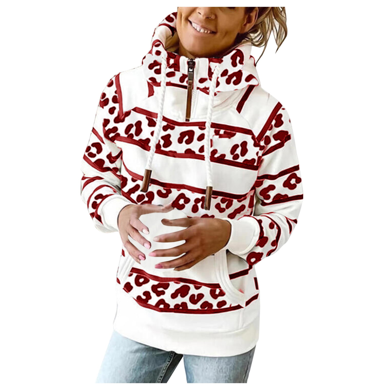 Sayhi Women's Plus Size Striped Printed 