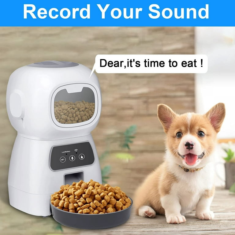 JINDUN 6L Automatic Cat Dog Feeder, 5G WiFi Pet Feeder Pet Food