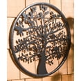 thumbnail image 5 of SAFAVIEH Tree of Life 20 in. Round Wall Art, Flat Black, 5 of 5
