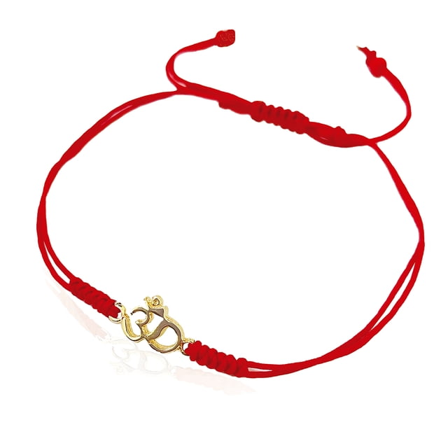 VANGANIA pulsera roja con dije Om joyería para mujer regalo para mamá y novia