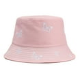 thumbnail image 1 of Chapeaux Bob Femmes Broderie Papillon Chapeau de Pêcheur Réversible Chapeau de Soleil Chapeaux Bob, 1 of 6