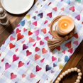 thumbnail image 3 of Mother's Day Table Runner 90 Inches, Love You Mom Carnations Flowers Plaid Bed Runner Dresser Scarves Tabletop for Indoor Outdoor Parties/Ceremony/Banquet, 13" x 90", 3 of 9