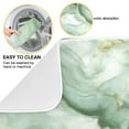 thumbnail image 2 of Soft Green Marble Dish Drying Mat 16x18 Absorbent Microfiber Draining Rack Pad for Kitchen Counter Sink, 2 of 8