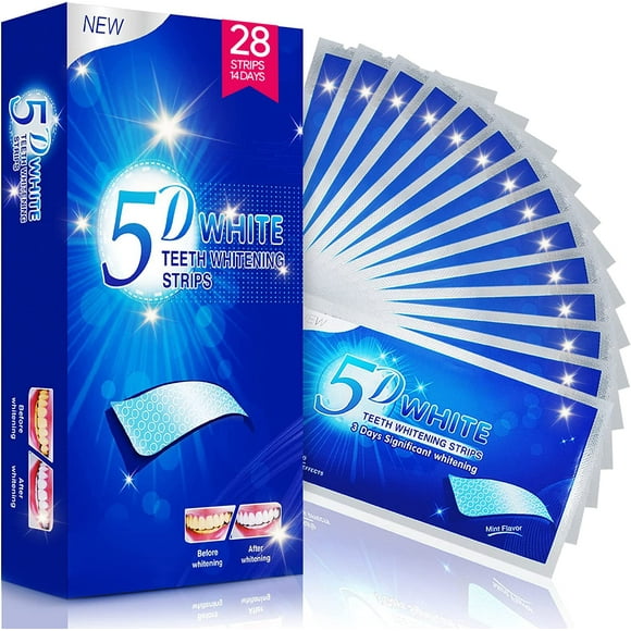 Teeth Whitening Strips, 28 White Strips Teeth Whitening Kit, Non-Sensitive 14 Sets Teeth Whitener for Tooth Whitening, Helps to Remove Smoking Coffee Soda Wine Stain