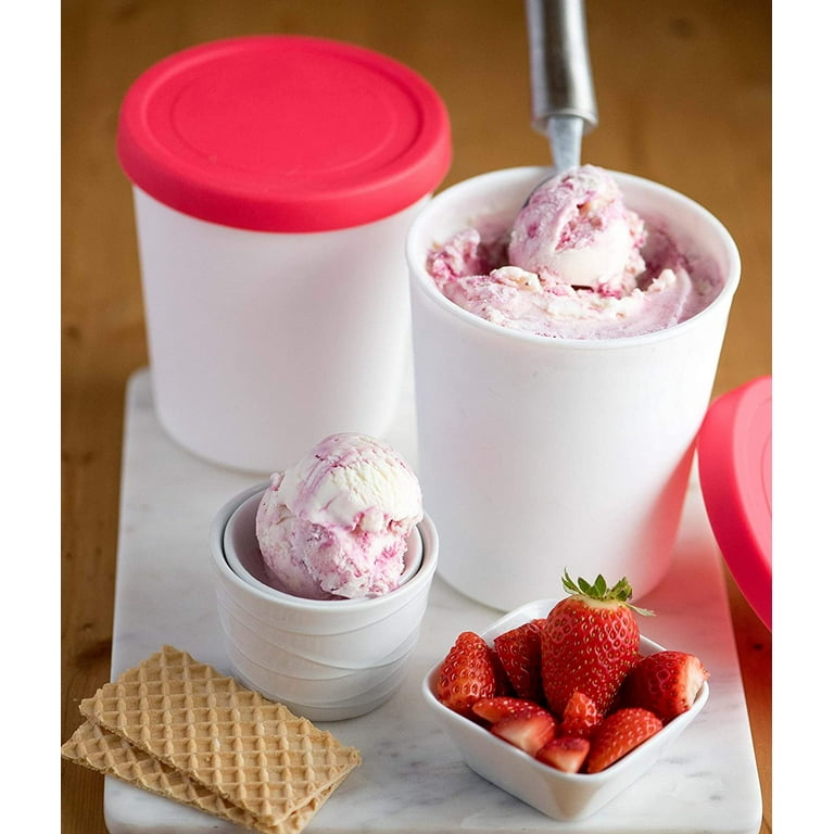 Starpack Portion Control Mini Ice Cream Freezer Containers - Set of 6 with Silicone Lids, Perfect for Baby Food Storage, Meal Prep & More
