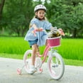 thumbnail image 5 of RoyalBaby Stargirl Kids Bike 12 Inch Girls Bicycle for Children with Kickstand Basket Rose Pink, 5 of 9