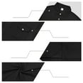 thumbnail image 5 of Fnnxeal Mens Polo Shirts Casual Fall Winter Fleece Long Sleeve Collar Black Polo Shirts for Men Size 2XL, 5 of 5