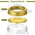 thumbnail image 2 of 48 Pieces Canning Jar Lids and Bands for Regular Mouth Mason Jars Split-Type Lids with Silicone Seals Rings Leak-Proof Secure Mason Canning Jar Cap Compatible with Mason Jar (Gold), 2 of 7