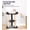 Gray, variant on 28" Beige Cat Tree Tower with Large Bed, Perch, Hammock and Posts