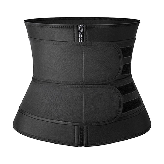Cinturón moldeador de cintura con cremallera doble para mujer, corsé moldeador de cintura, cinturón deportivo para fitness