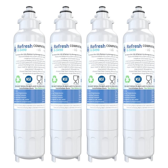 Filtro de agua para refrigerador Refresh R-9490 compatible con LG