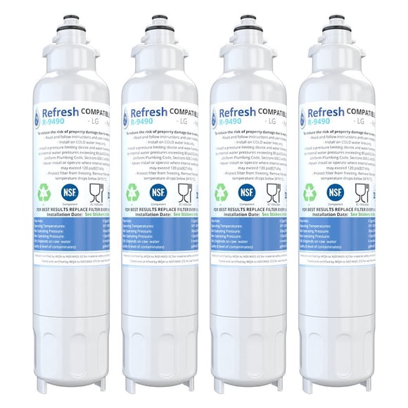 Filtro de agua para refrigerador Refresh R-9490 compatible con LG