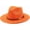 Orange, variant on Women Straw Panama Hat Travel Fedora Beach Sun Hats Wide Brim Straw Roll up Hat UPF 50+
