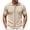 Beige, variant on TrendOFT Mens Polo Shirts Summer Short Sleeve Business Casual Open Front Knit Shirt Comfortable Daily Wear Business Top Beige L