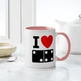 thumbnail image 4 of CafePress - I Love Dominoes Mug - 11 oz Ceramic Mug - Novelty Coffee Tea Cup, 4 of 4