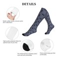thumbnail image 5 of Rateoe Geometry Flower Compression Socks for Women and Men 20-30mmHg-Circulation Support Socks Knee High Nurse Pregnant Running Medical and Travel Athletic, 5 of 7