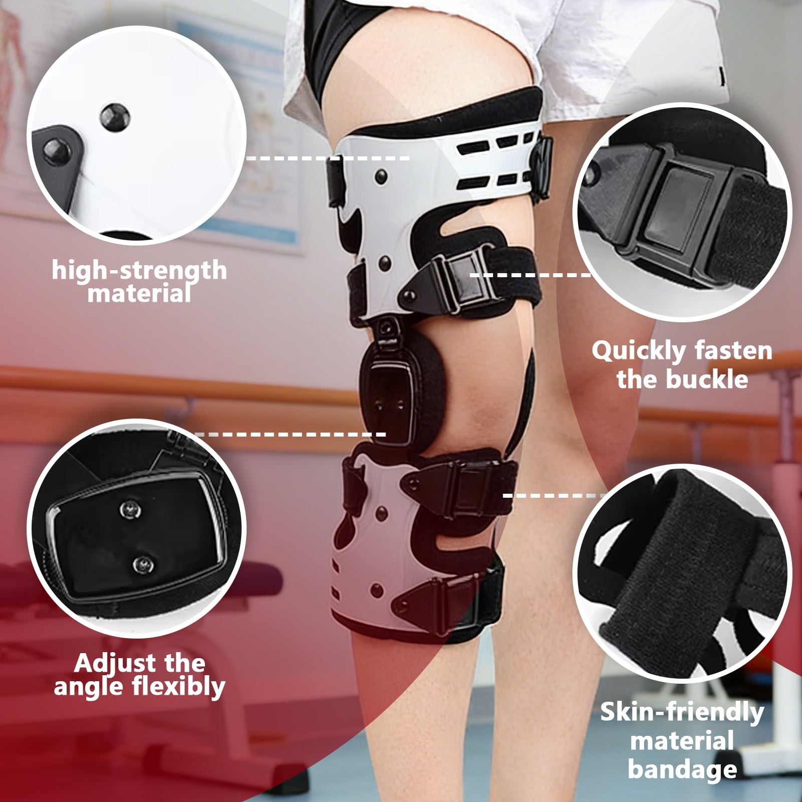 Arcticwind OA Unloader Knee Brace - Lightweight Unilateral Knee Support(White - Right)