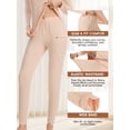 thumbnail image 4 of Vaslanda Women's Mock Neck Thermal Underwear Sets Long Johns Long Sleeve Base Layer Pajama Top and Leggings Set Cold Weather S-3XL, 4 of 6