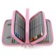 thumbnail image 3 of Bolsa de almacenamiento de bolígrafos sólida de 4 niveles Bolsa de almacenamiento de bolígrafos de gran capacidad (rosa), 3 of 4