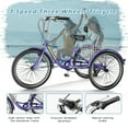 thumbnail image 2 of FICISOG Adult Tricycle 7 Speed, 20/24/26 Inch Adult Trike with Basket, 3 Wheel Bikes Tricycle for Adults Women Men Seniors, Cruise Trike for Shopping Picnic, 2 of 14