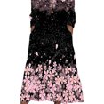 thumbnail image 4 of DYMADE Women Plus Size Printed Long Sleeve Loose Dress, 4 of 6