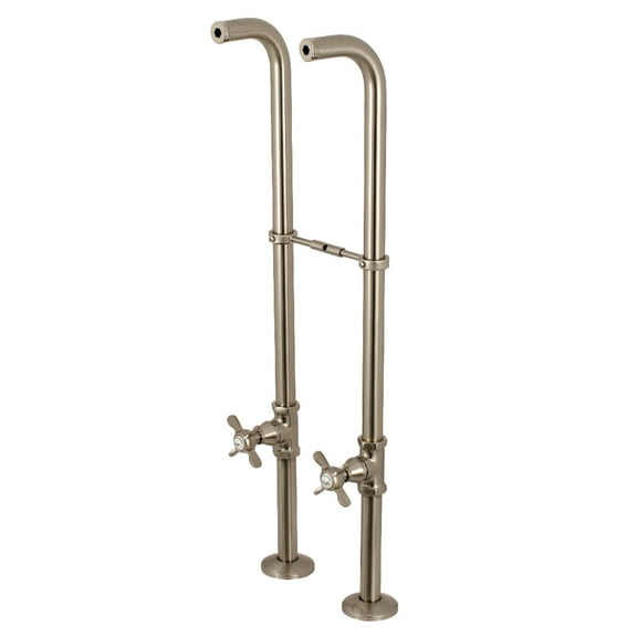 Kingston Brass CC266S8BEX Freestanding Supply Line Package, Brushed Nickel