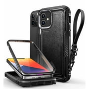 SUPCASE Unicorn Beetle Royal Series Case Designed for iPhone 12/iPhone 12 Pro 6.1 Inch, Built-in Screen Protector Full-Body Rugged Case (Black)