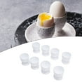 thumbnail image 2 of Yannee 8 Pcs Egg Holder,Breakfast Boiled Egg Cup Holders,Household Kitchen Eggs Holding Cups Tabletop Refrigerator Egg Tray Container Storage Holders,White, 2 of 10