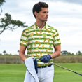 thumbnail image 6 of Daiia Watercolor St Patrick Day Pattern Men’s Polo Shirts,Solid Deck Shirt,Classic Fit, Breathable Cotton Polo for Casual and Sport Wear-4X-Large, 6 of 9