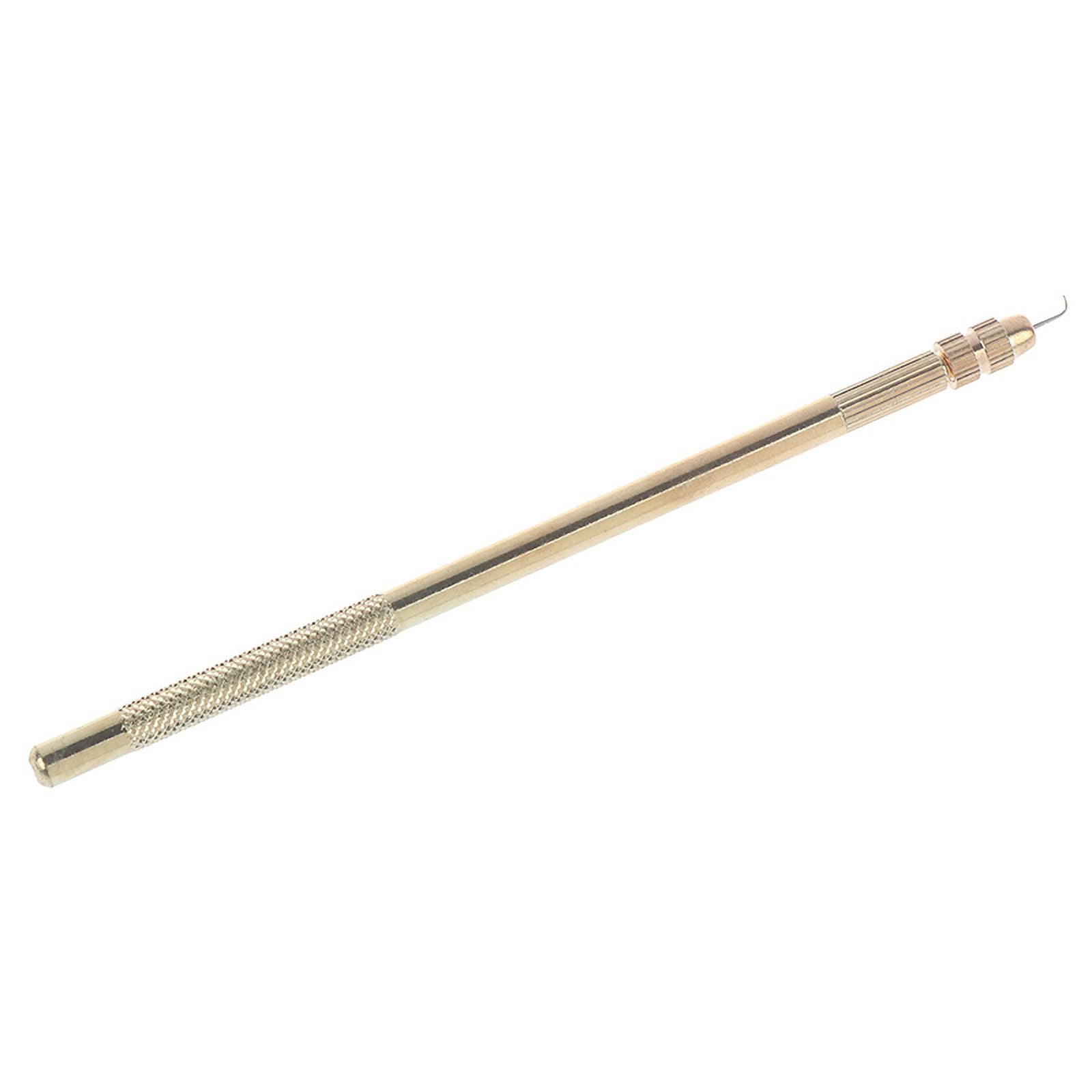 Ventilating Needle for Lace Wig - AliLeader Brass Ventilating Holder and 3  Different Size Stainless Steel Needles (1-2, 2-3, 3-4) for Make/Repair Lace