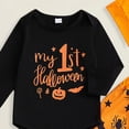thumbnail image 5 of mgoYE Baby Boys Girls My First Halloween Clothes Newborn Infant Pumpkin Pants Set Size 3-6 Months, 5 of 5