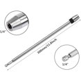 thumbnail image 2 of 12 inch Length Quick Release Screwdriver Drill Bit Holder Extension Bar 1/4" Hex Shank Quick Change Extension Rod Socket for Screws Nuts Drill Hand-held Driver, 2 of 6