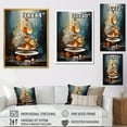 thumbnail image 4 of Designart "Zen Balance Spiritual Stone I" Spiritual Framed Wall Art - Global Blue Spiritual Stone Entryway Framed Wall Art, 4 of 6