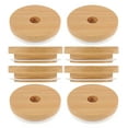 thumbnail image 6 of MLINS Reusable Jar Lids with Straw Hole for Bottle Use Khaki Synthetic Material Fits Various Sizes, 6 of 8